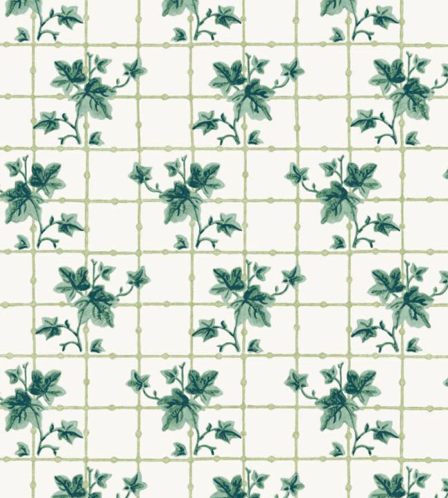 Ivy Trellis Wallpaper in 02 Evergreen by Dado | Jane Clayton