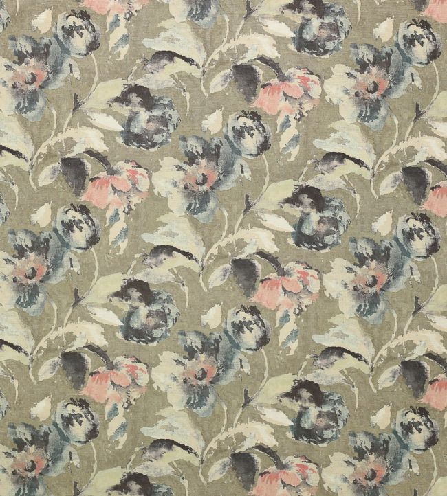 Beatrice Fabric by Jane Churchill in Grey Soft Pink Jane Clayton