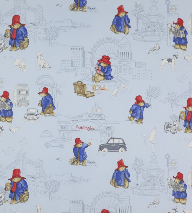 London Paddington Fabric By Jane Churchill In Pale Blue Jane Clayton