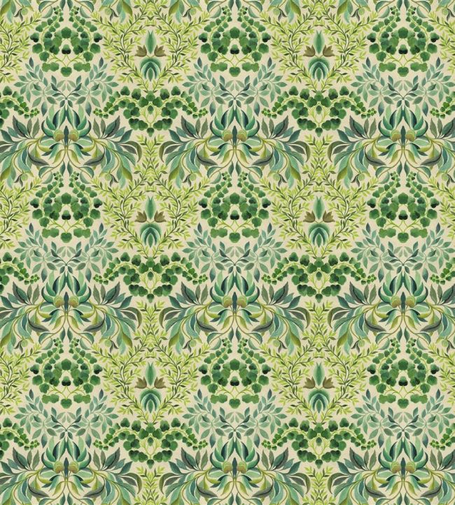 Karakusa Fabric in Emerald by Designers Guild | Jane Clayton