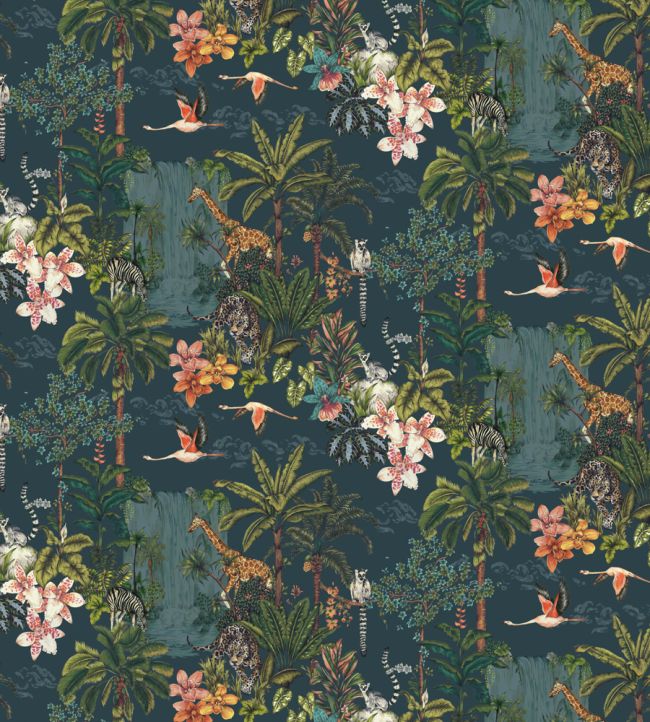 Kingdom Wallpaper in Royal by Blendworth | Jane Clayton