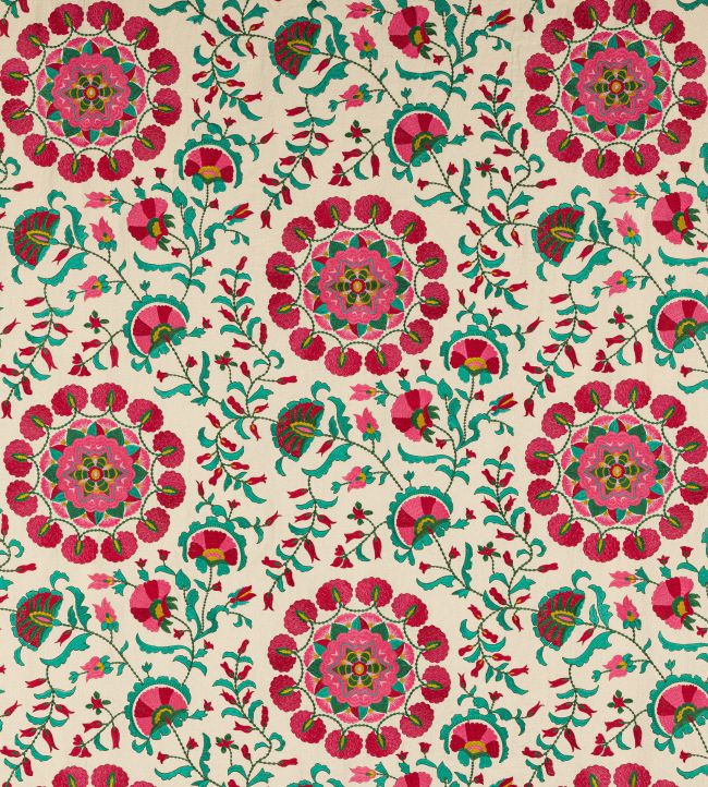 Koti Fabric in Terracotta by Manuel Canovas | Jane Clayton