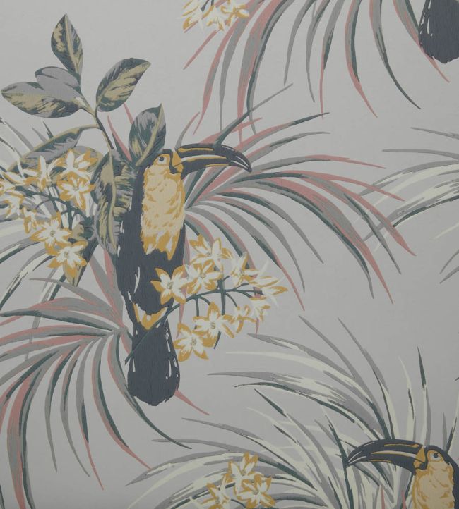 Amazonia Wallpaper Tiki Toucan 91340 Green