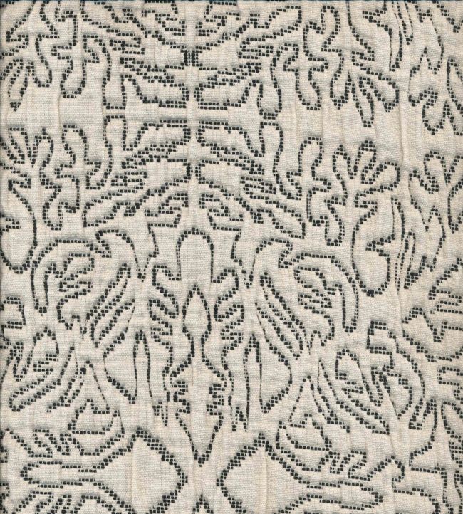 Stockholm Stitch Fabric by Lewis & Wood in Cream/Black | Jane Clayton