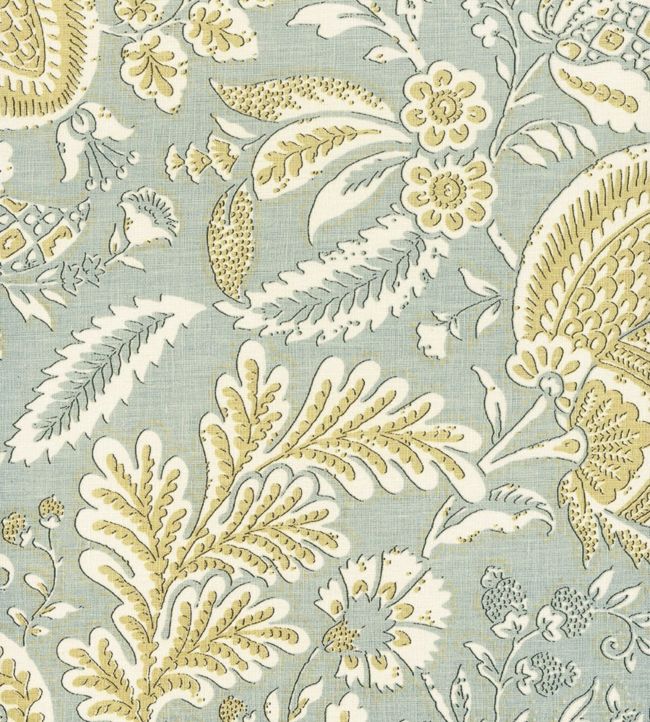 Wykeham Fabric by Lewis & Wood in Summer Blue | Jane Clayton