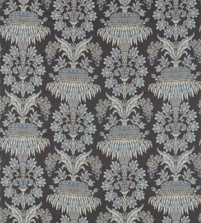 Long Gallery Brocade Fabric In Quartz Grey Rose By Zoffany 