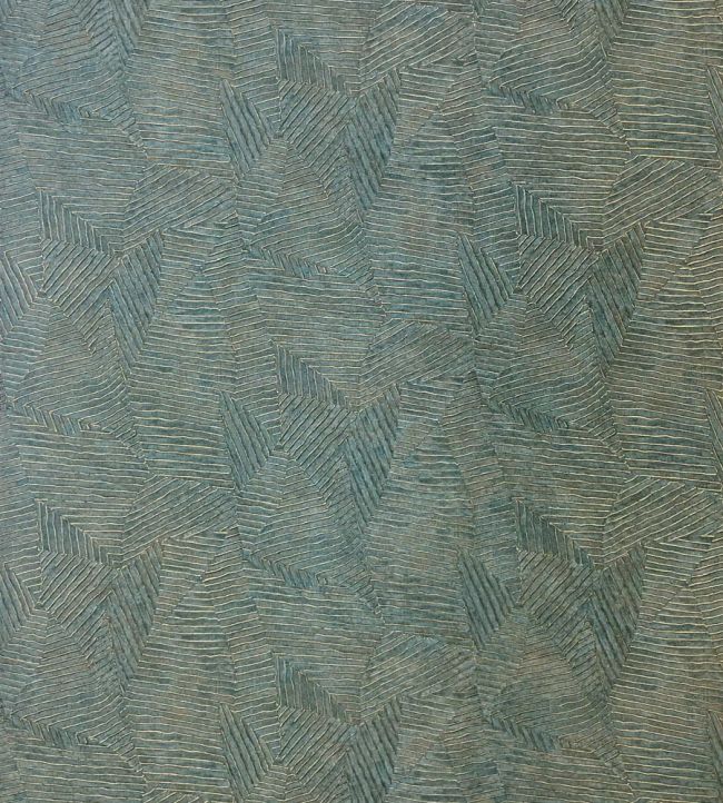 Lore Wallpaper in Vert Imperial Dore by Casamance | Jane Clayton