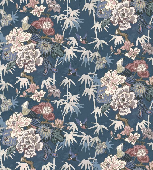 Maluku Fabric in Prussian Blue by Arley House | Jane Clayton