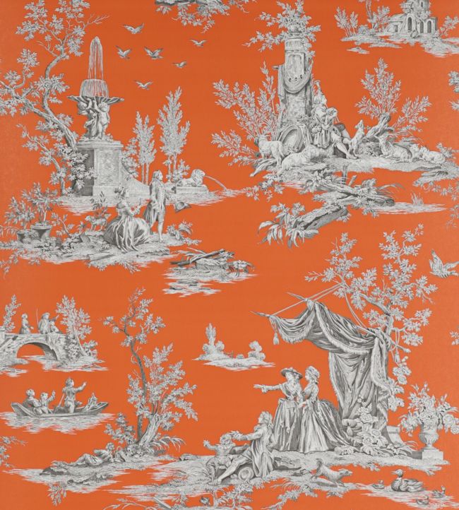 Jardin du Luxembourg Wallpaper by Manuel Canovas in Abricot | Jane Clayton