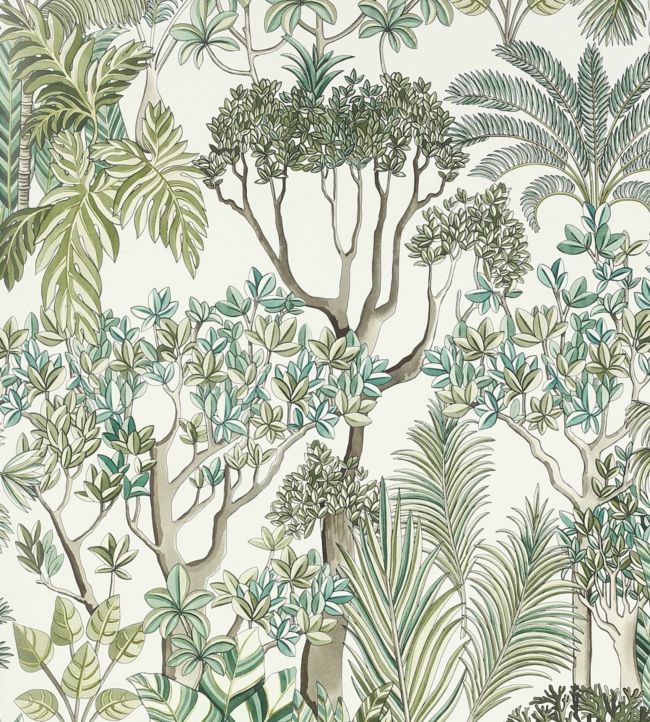 Morny Wallpaper by Manuel Canovas in Vert de Gris | Jane Clayton