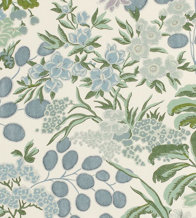 Meadow Fabric in Lavender and Blue by Thibaut | Jane Clayton