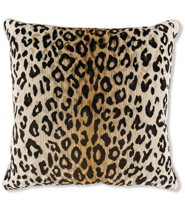 Leopard print velvet clearance cushion