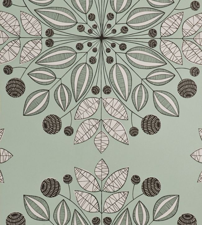 Kaleidoscope Wallpaper by MissPrint in Peppermint