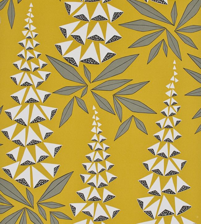 Foxglove Wallpaper by MissPrint in Quince | Jane Clayton