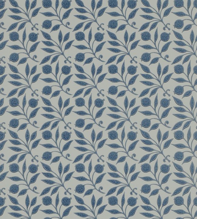 Rosehip Wallpaper by Morris & Co in Indigo | Jane Clayton