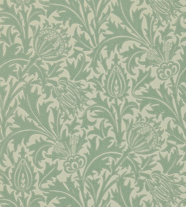 Thistle Wallpaper by Morris & Co in Eggshell/Ivory | Jane Clayton