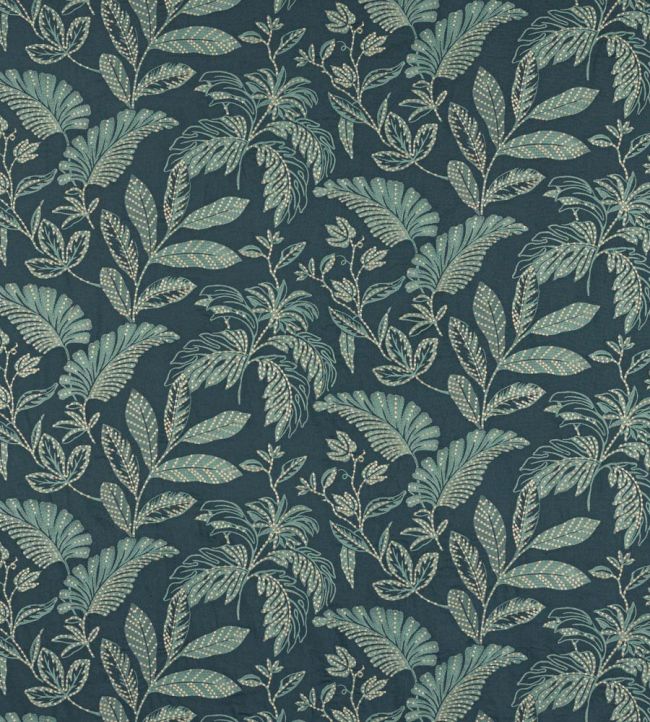 Nemus Fabric in Indigo by Jane Churchill | Jane Clayton