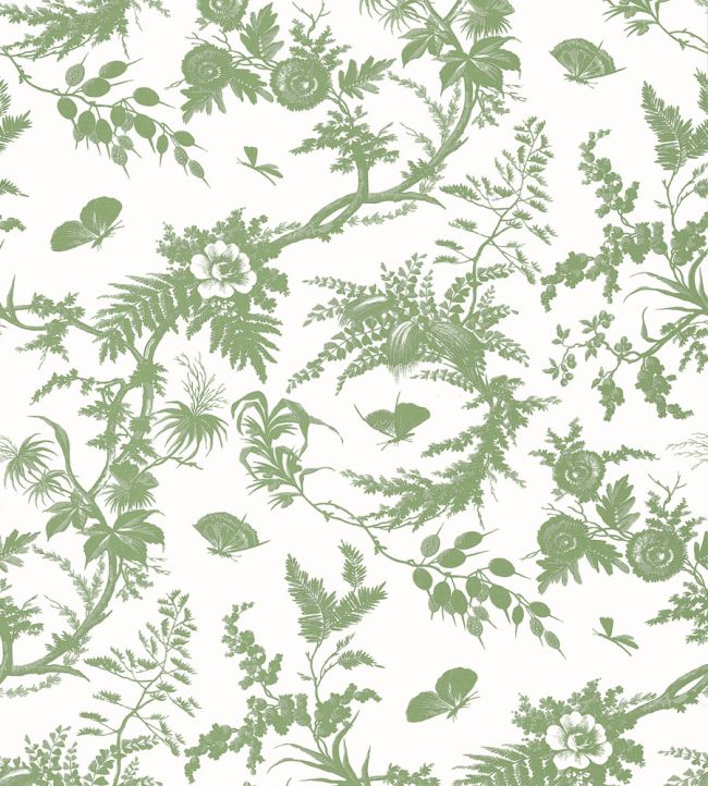 Newlands Toile Wallpaper by Anna French Green