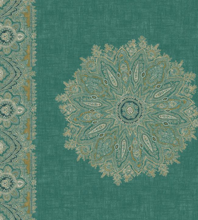 Orissa Fabric in Teal by Warner House Jane Clayton