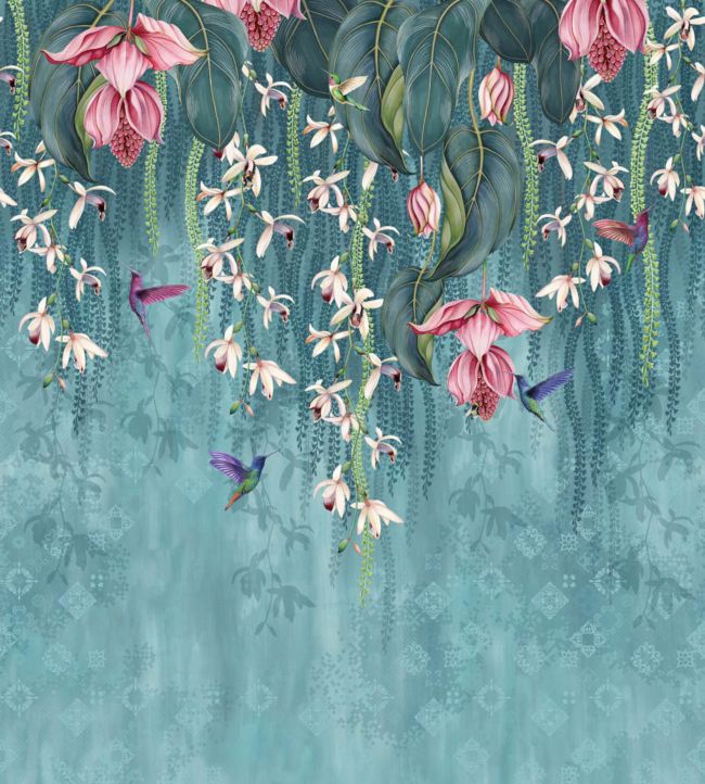 Trailing Orchid Wallpaper Mural by Osborne & Little in 01 | Jane Clayton