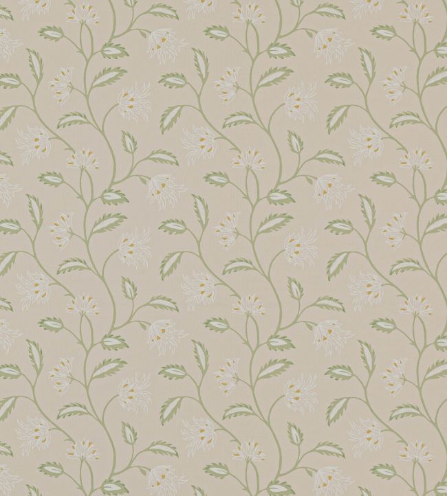 Woodfern Wallpaper in Aqua by Colefax and Fowler