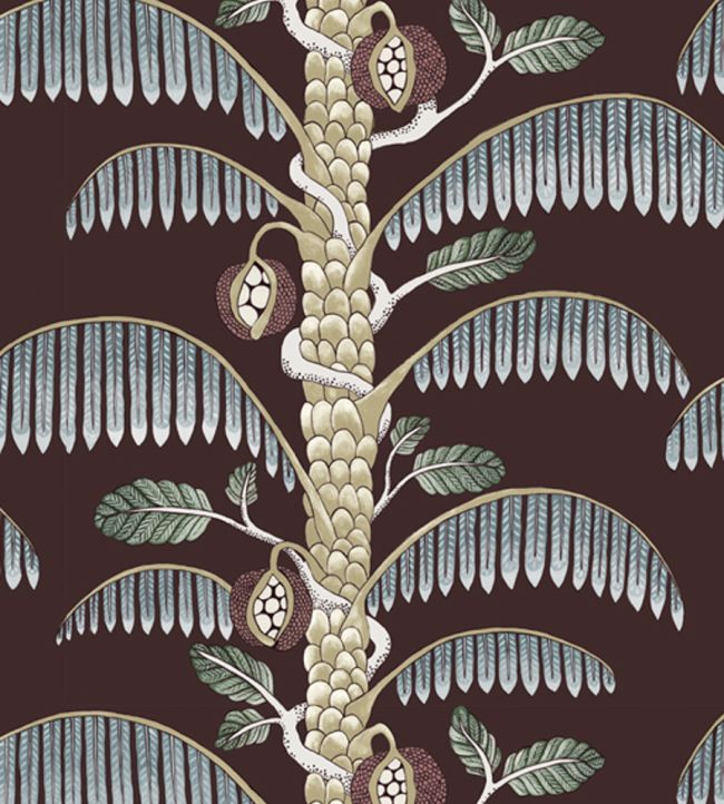Palm Stripe Wallpaper by Josephine Munsey Spicer Brown