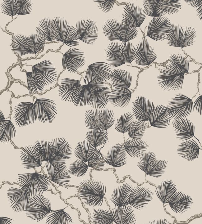 Pine Wallpaper in Brown by Sandberg | Jane Clayton