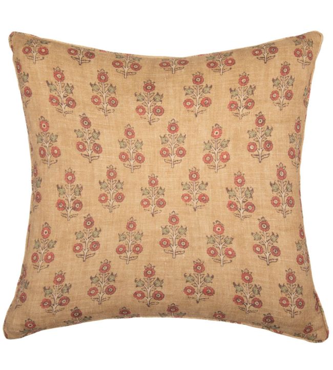 Poppy Sprig Ready Made Cushions in Ochre by GP & J Baker | Jane Clayton