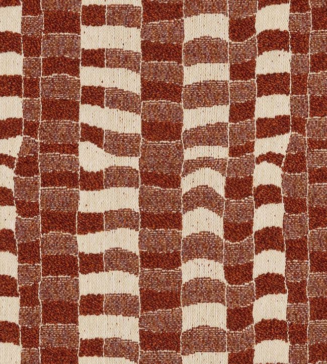 Promenade Fabric by Nobilis Brick Red