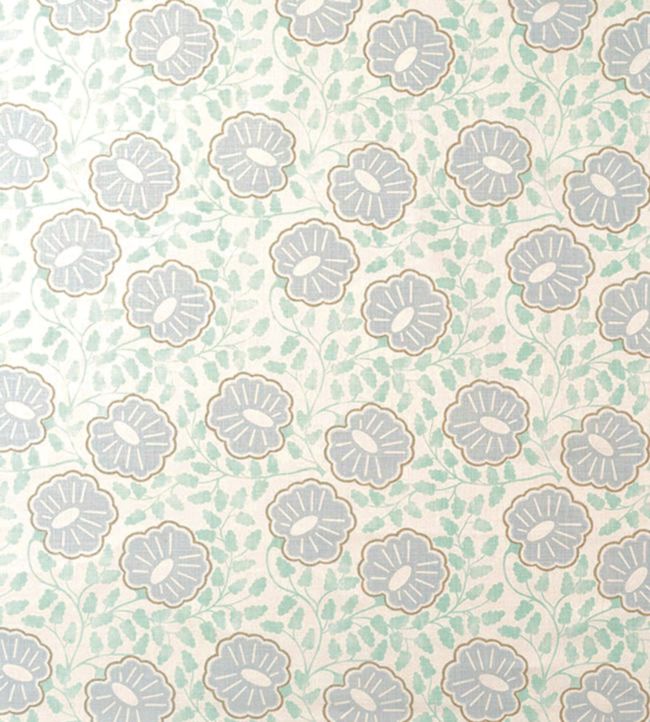 Punch Paisley Wallpaper by Christopher Farr Cloth in Sky