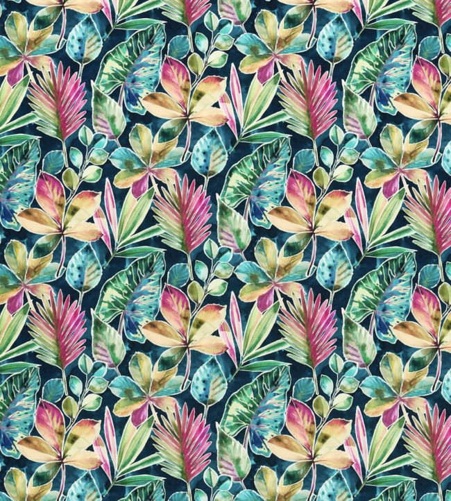 Rainforest Velvet Fabric in Multi by Studio G | Jane Clayton