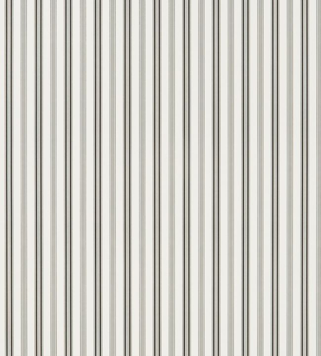 Basil Stripe Wallpaper by Ralph Lauren in Black Jane Clayton