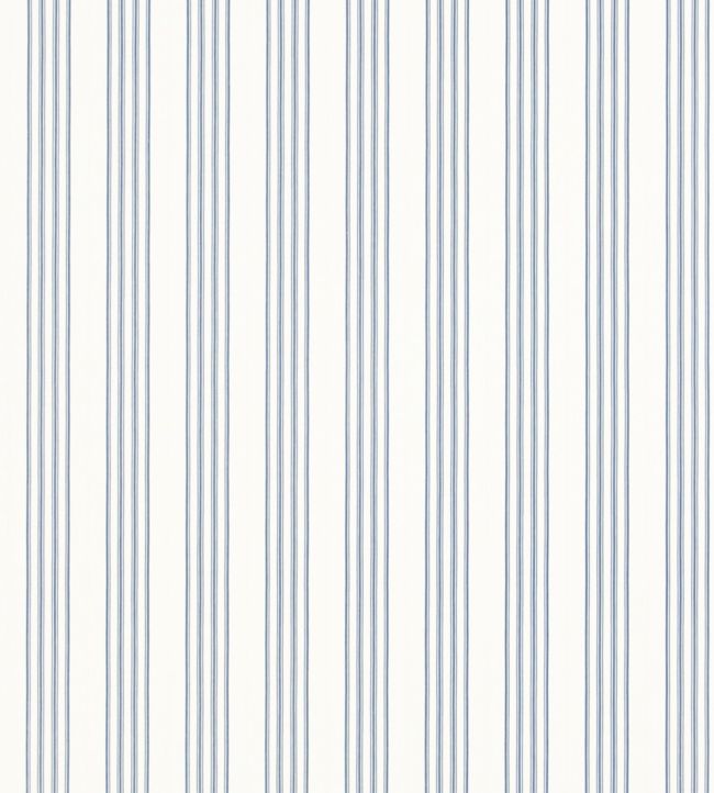 Palatine Stripe Wallpaper by Ralph Lauren in Porcelain Blue | Jane Clayton