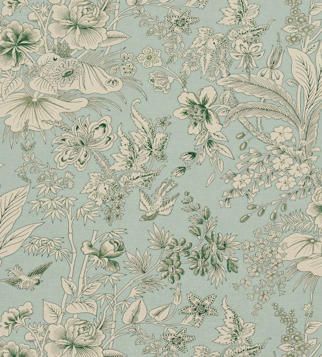 Rosalind Fabric in Mist by Thibaut | Jane Clayton