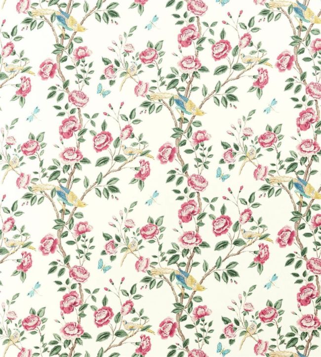 Andhara Fabric by Sanderson in Rose/Cream | Jane Clayton