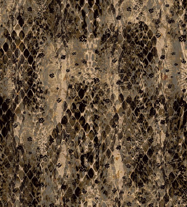 Snake Fabric in Sepia by Arley House | Jane Clayton