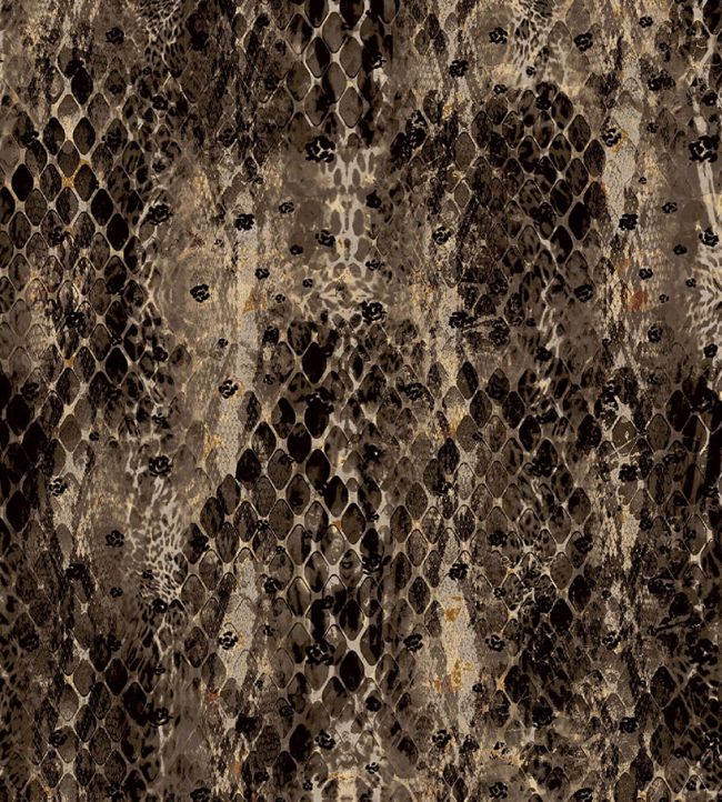 Snake Fabric in Umber by Arley House | Jane Clayton