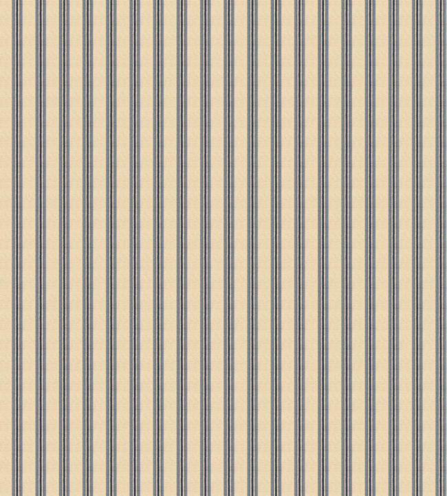 Somerton Stripe Wallpaper in Indigo by Mulberry Home | Jane Clayton