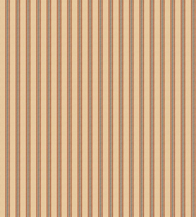 Somerton Stripe Wallpaper in Spice by Mulberry Home | Jane Clayton