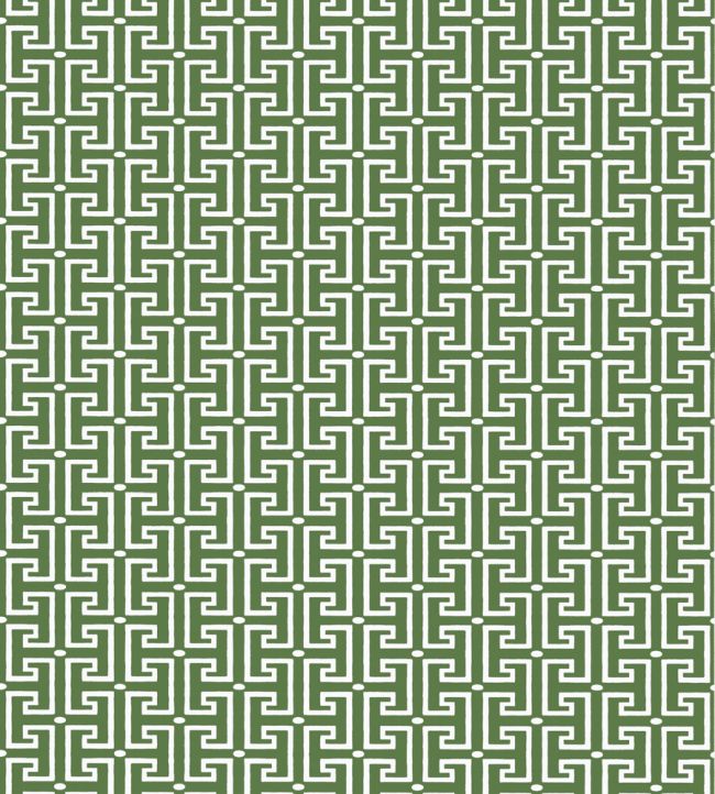 T-Square Wallpaper in Emerald by Thibaut | Jane Clayton
