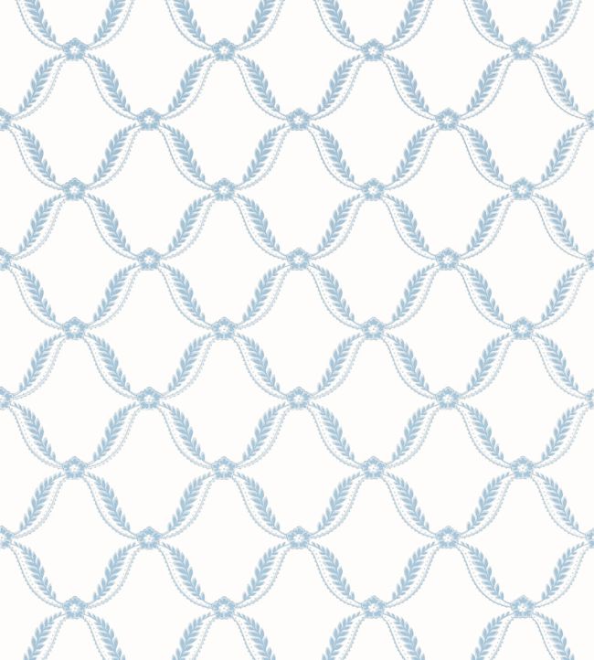 Tate Trellis Wallpaper by Anna French Soft Blue