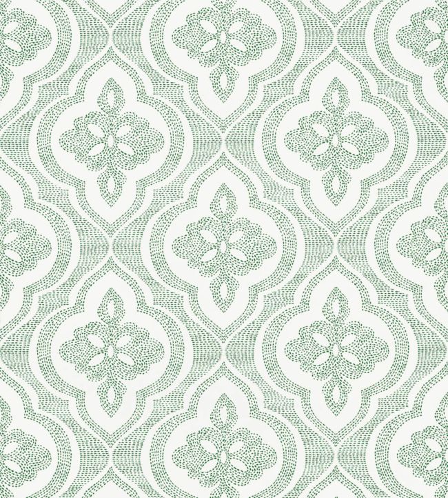 Ophelia Wallpaper by Thibaut in Green | Jane Clayton