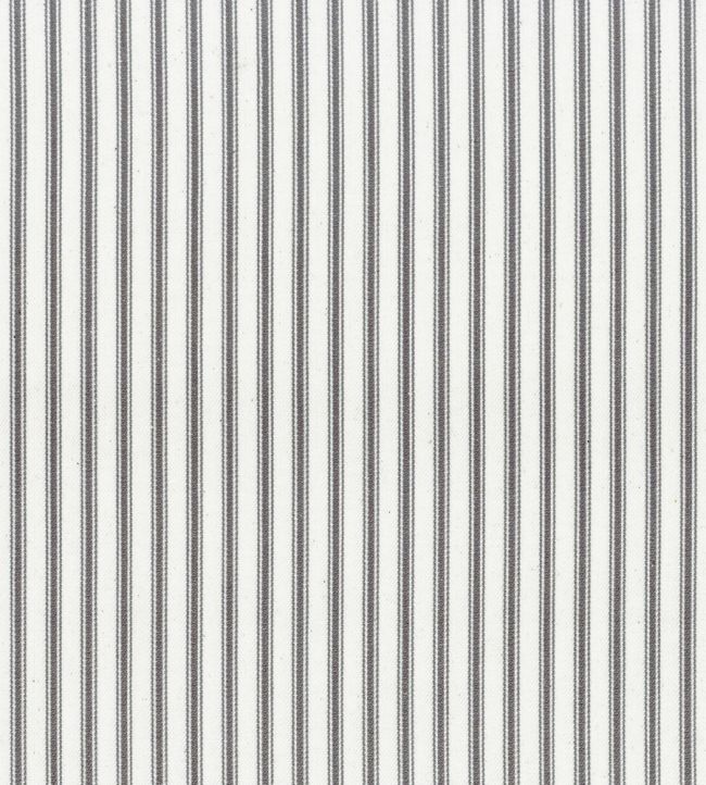 Ticking Stripe 1 Fabric In Dark Grey By Ian Mankin Jane Clayton 6419