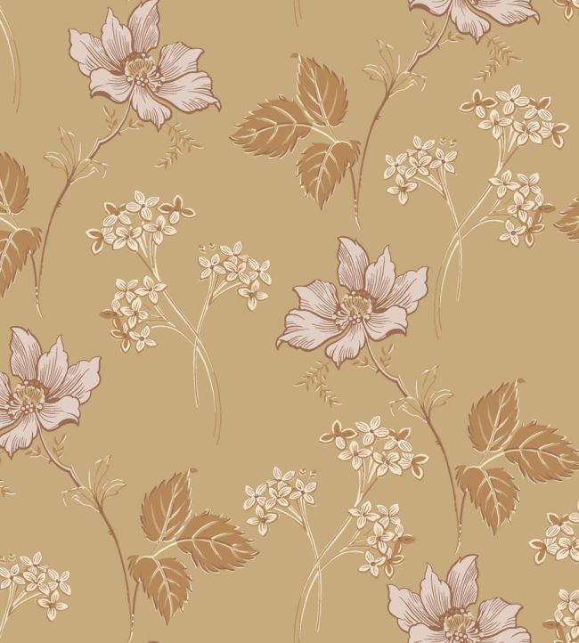 Valborg Wallpaper In Sand By Borastapeter | Jane Clayton