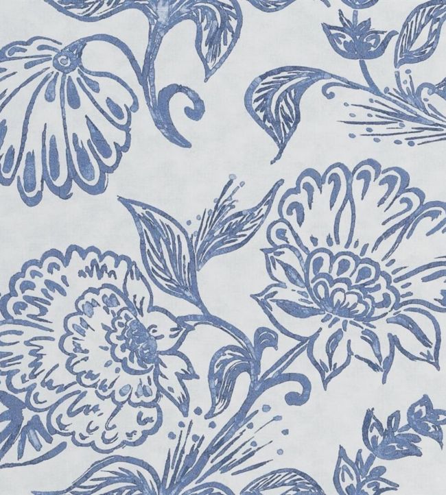 Philippine Wallpaper by William Yeoward in Denim | Jane Clayton