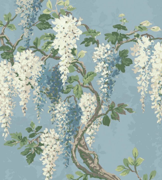 Wisteria Fabric in Powder Blue by Woodchip & Magnolia | Jane Clayton