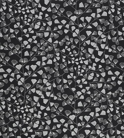 Fern Fabric by Ashley Wilde in Carbon 