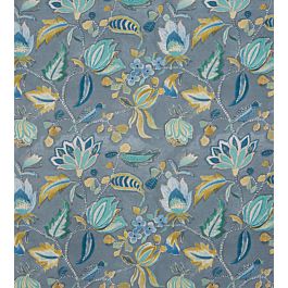 Azalea Fabric in Ocean by Prestigious Textiles | Jane Clayton