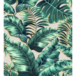 Banana Leaves Wallpaper in Blush Pink by Brand McKenzie | Jane Clayton