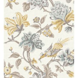 Bird Of Paradise Fabric in Ochre by Warner House | Jane Clayton